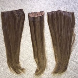 300g synthetic clip in hair extensions!!